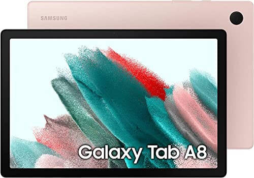 SAMSUNG Galaxy Tab A8 Android WiFi Tablet, 10.5'' Touchscreen (1920x1200) LCD Screen, 3GB, 32GB, Bluetooth, Android 11 OS, Pink Gold + Accessories - 7