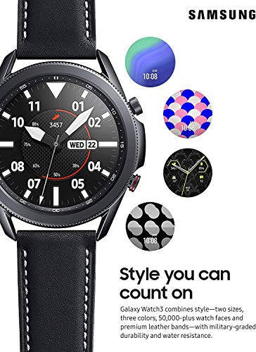 Samsung Galaxy Watch 3 (45mm, GPS, Bluetooth) Gelişmiş Sağlık Takibi, Fitness Takibi ve Uzun Ömürlü Pil ile Akıllı Saat - Mistik Siyah (Yenilenmiş) - 2