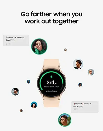 Samsung Galaxy Watch 4 40mm Smart Watch Bluetooth - Pink Gold (Renewed) - SAMSUNG (1)