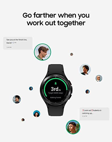 Samsung Galaxy Watch 4 Classic 46mm Smartwatch with ECG Monitor Tracker for Health Fitness Running Sleep Cycles GPS Fall Detection LTE US Version, Black (Renewed) - 5