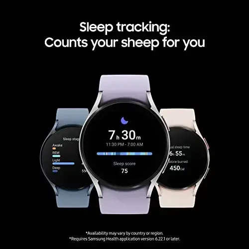 SAMSUNG Galaxy Watch 5 40mm Bluetooth Smartwatch w/Body, Health, Fitness and Sleep Tracker, Sapphire Crystal Glass, Enhanced GPS Tracking, US Version, Pink Gold Bezel w/Pink Band (Renewed) - 3