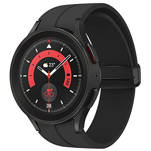 SAMSUNG Galaxy Watch 5 Pro 45mm Bluetooth Smartwatch с отслеживанием тела, здоровья, фитнеса и сна, черный (восстановленный) - 8