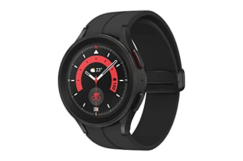 SAMSUNG Galaxy Watch 5 Pro 45mm Bluetooth Smartwatch, Tanasi, Sog'liq, Fitness va Uyqu Kuzatuvchisi bilan, Qora (Yangilangan) - SAMSUNG