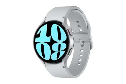 Samsung Galaxy Watch 6 44mm Bluetooth Smartwatch, Fitness Tracker, Personalized HR Zones, Advanced Sleep Coaching, Heart Monitor, BIA Sensor for Health Wellness Insights, Big Screen, US Version Silver - SAMSUNG