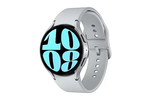 SAMSUNG Galaxy Watch 6 44mm Bluetooth Smartwatch w/ Fitness Tracker, Personalized HR Zones, Advanced Sleep Coaching, Heart Monitor, BIA Sensor, Biggest Screen, US Version, Silver (Renewed) - 1