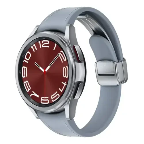 SAMSUNG Galaxy Watch 6 Bespoke Edition 43mm Exclusive Bluetooth Smartwatch, Health, Fitness, Sleep, HR Tracker, Improved Battery, Sapphire Crystal Glass, US Version, Silver D-Buckle Band, Hybrid Blue 