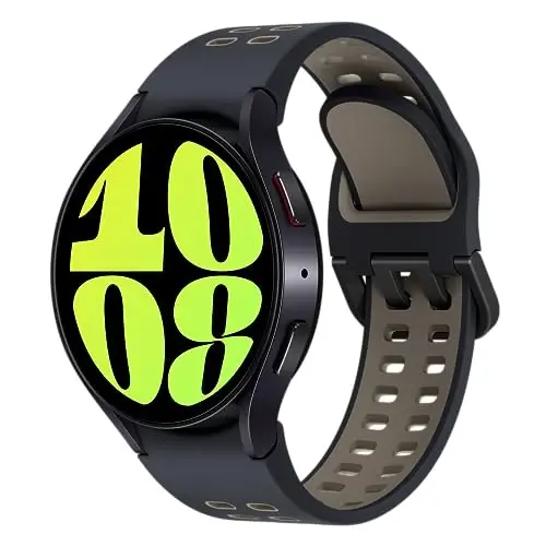 Samsung Galaxy Watch 6 Bespoke Edition 44mm Exclusive Bluetooth Smartwatch, Health, Fitness, Sleep Tracker, Heart Rate Monitor, Sapphire Crystal Glass, US Version Graphite Extreme Sport Band, Etoupe 