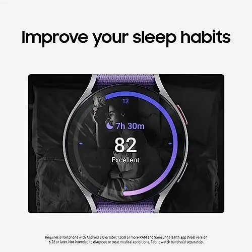 Samsung Galaxy Watch 6 Bespoke Edition 44mm Exclusive Bluetooth Smartwatch, Health, Fitness, Sleep Tracker, Heart Rate Monitor, Sapphire Crystal Glass, US Version Graphite Extreme Sport Band, Etoupe - 3