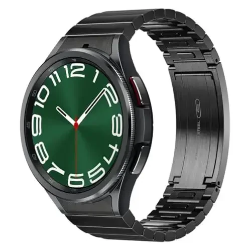 SAMSUNG Galaxy Watch 6 Bespoke Edition 47mm Exclusive Bluetooth Smartwatch, Health, Fitness, Sleep, Heart Rate Tracker, Improved Battery, Sapphire Crystal Glass, US Version, Link Bracelet Band, Black - 1