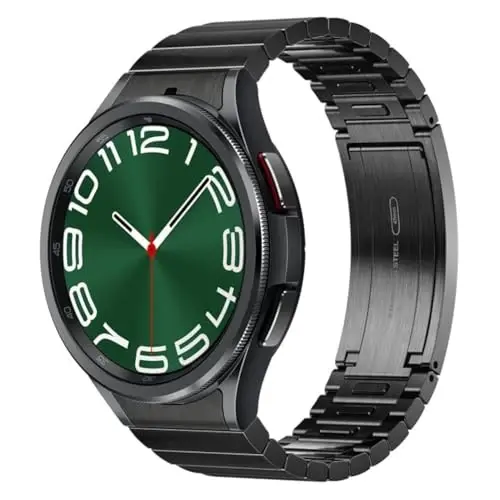 SAMSUNG Galaxy Watch 6 Bespoke Edition 47mm Exclusive Bluetooth Smartwatch, Health, Fitness, Sleep, Heart Rate Tracker, Improved Battery, Sapphire Crystal Glass, US Version, Link Bracelet Band, Black 