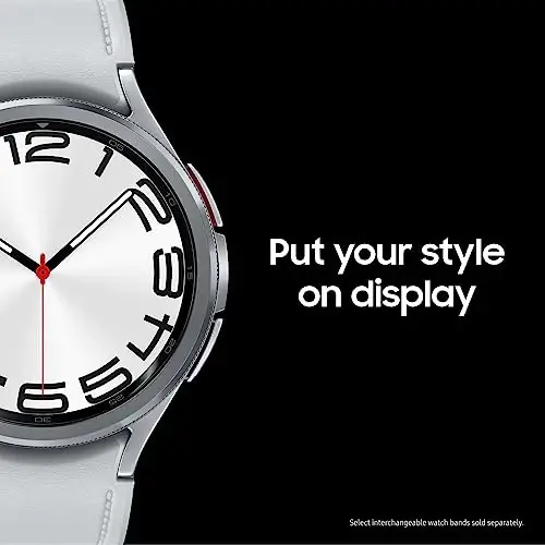 Samsung Galaxy Watch 6 Classic 43mm LTE Smartwatch, Aylanadigan Bezel, Fitness Tracker, Shaxsiy HR Zonalar, Uyquni Murakkab Treningi, Yurak Monitori, BIA Sensor, Sog'liqni Saqlash Haqida Tushunchalar, AQSh Versiyasi, Qora - 6