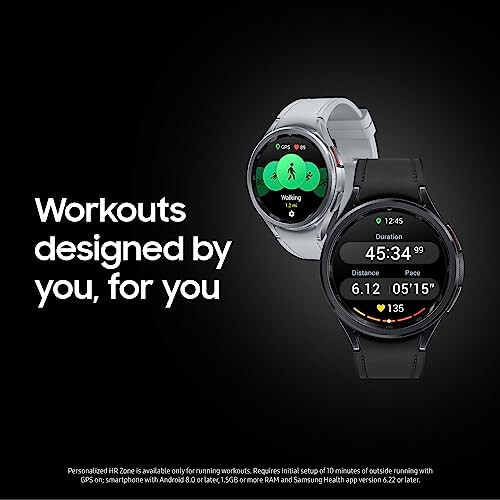 SAMSUNG Galaxy Watch 6 Classic 47 мм Bluetooth Smartwatch, вращающийся безель, фитнес-трекер, персонализированные зоны ЧСС, расширенный контроль сна, монитор сердечного ритма, датчик BIA, сведения о здоровье, американская версия, черный - 5