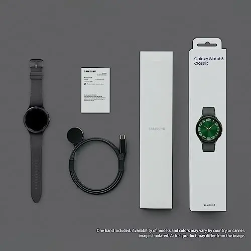 SAMSUNG Galaxy Watch 6 Classic 47mm LTE Smartwatch, Aylanadigan Bezel, Fitness Tracker, Shaxsiylashtirilgan HR Zonalar, Kengaytirilgan Uyqu Bo'yicha Murabbiylik, Yurak Monitori, BIA Sensori, Sog'liqni Saqlash Haqida Ma'lumot, AQSh Versiyasi, Qora - 3