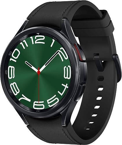 SAMSUNG Galaxy Watch 6 Classic 47mm Paslanmaz Çelik Akıllı Saat, Fitness İzleyici, Kalp Monitörü, BIA Sensörü, Bluetooth - Siyah - 6