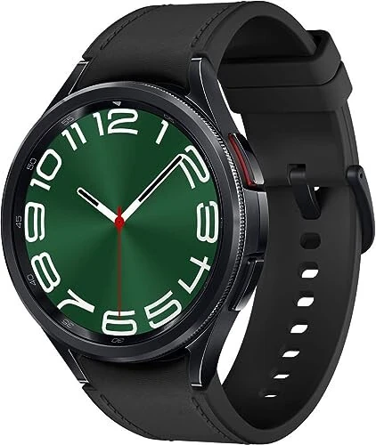 SAMSUNG Galaxy Watch 6 Classic 47mm zanglamaydigan po'latdan yasalgan aqlli soat, fitness kuzatuvchisi, yurak urishini kuzatuvchi, BIA sensori, Bluetooth — qora - SAMSUNG