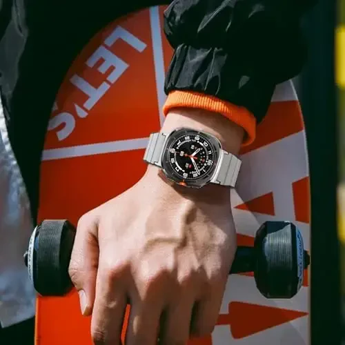 Samsung Galaxy Watch 7 Ultra 47mm bilan mos keladigan magnitli soat tasmasi, suv o'tkazmaydigan sport silikon tasma magnitli halqa sozlanishi almashtiriladigan bilaguzuk erkaklar va ayollar uchun - 7