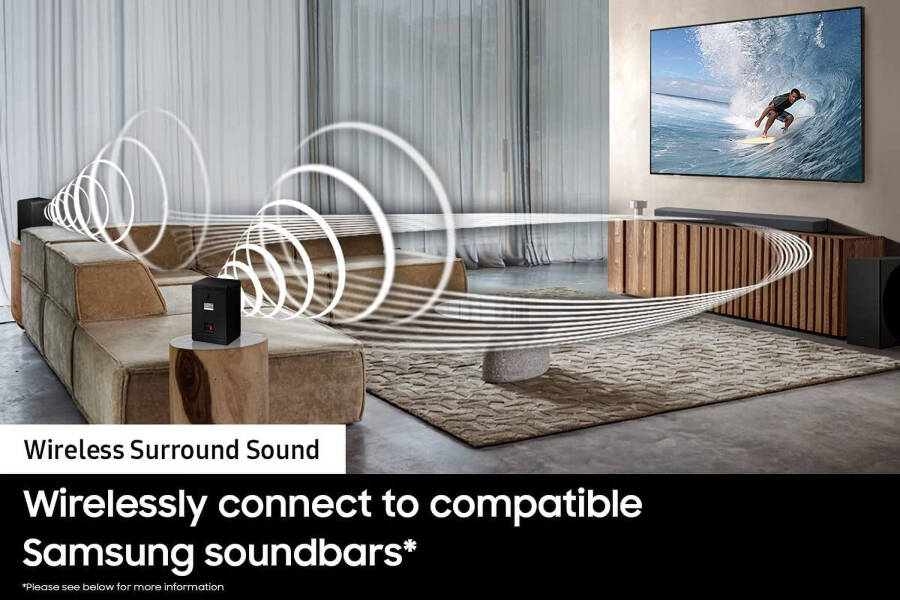 Samsung HW-B750D 5.1 Kanal Soundbar ve Subwoofer, Dolby Digital ile ve Samsung SWA-9200S 2.0 Kanal Kablosuz Arka Surround Ses Hoparlörleri (2024) - 9