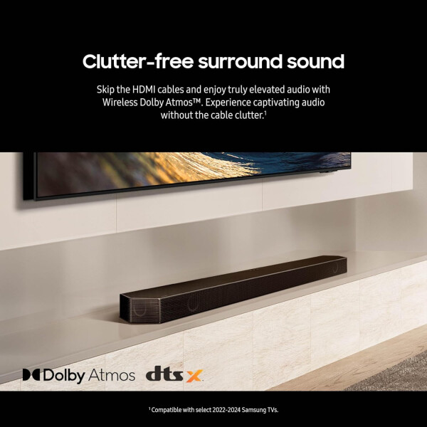 Samsung HW-Q990D 11.1.4 Kanal Ses Çubuğu, Gerçek Dolby Atmos Sesli 2 Yıllık Amber Koruma Planı (2024) - 7