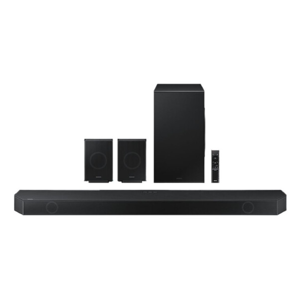 Samsung HW-Q990D - Q-Series - sound bar system - for home theater - 11.1.4-channel - wireless - Bluetooth, Wi-Fi - App-controlled - 656 Watt (total) - graphite black - 1