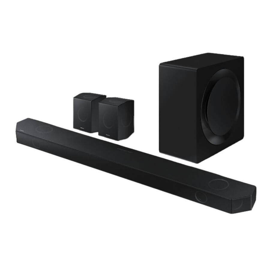 Samsung HW-Q990D - Q-Series - sound bar system - for home theater - 11.1.4-channel - wireless - Bluetooth, Wi-Fi - App-controlled - 656 Watt (total) - graphite black - 2