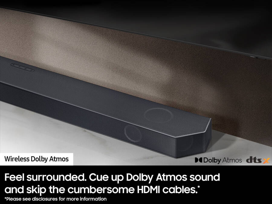 SAMSUNG Q-Series 11.1.4ch simsiz Dolby Atmos Soundbar + Q-Symphony HW-Q990C/ZA orqa ulanadigan karnaylar - 8