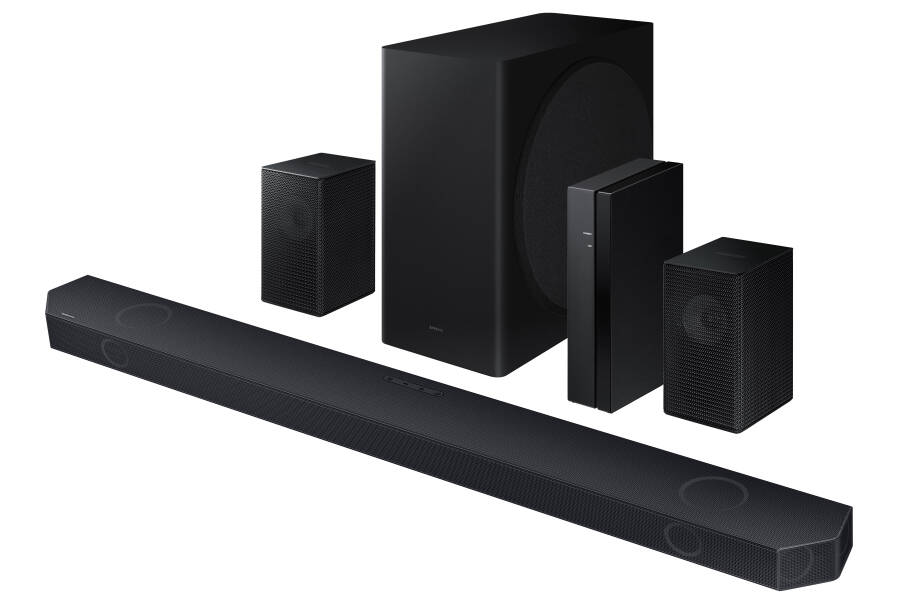 SAMSUNG Q-Series 9.1.2ch Wireless Dolby Atmos Soundbar + Rear Speakers w/ Q-Symphony HW-Q910D/ZA - 2