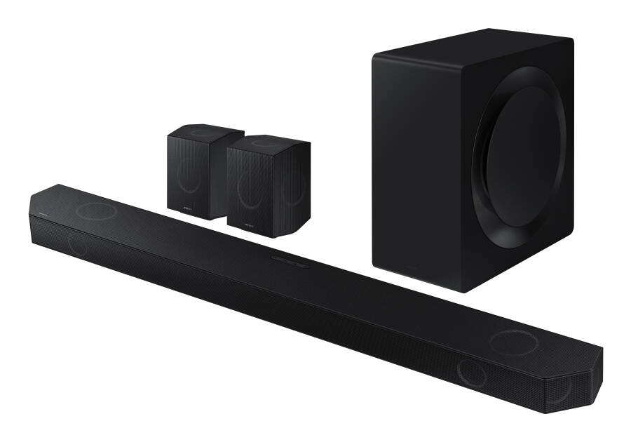 SAMSUNG Q-серии 11.1.4-канальный беспроводной Dolby ATMOS Soundbar + тыловые динамики с Q-Symphony HW-Q990D - 2