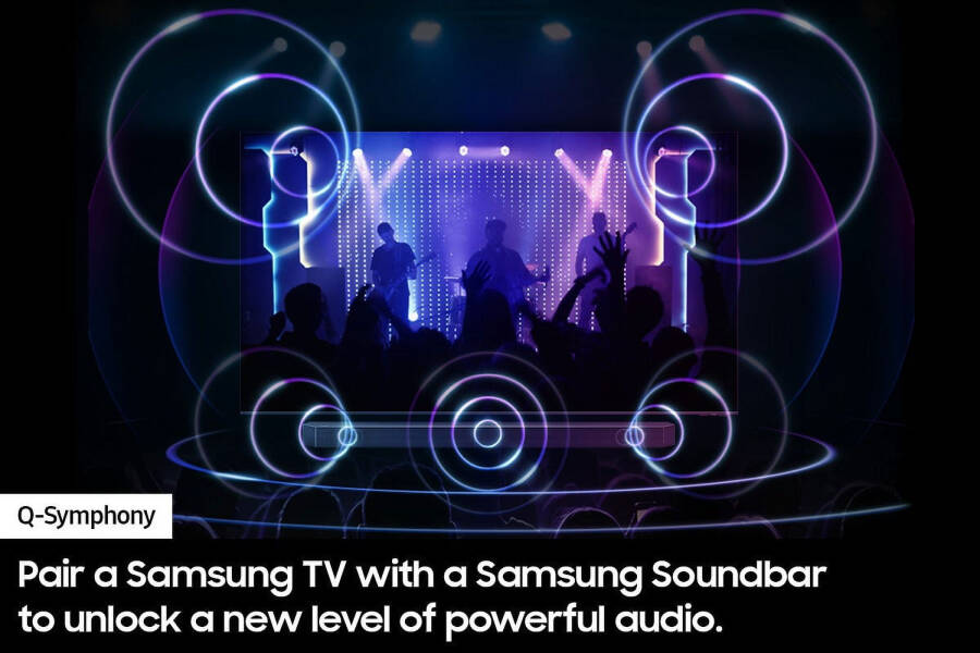 SAMSUNG Q-серии 11.1.4-канальный беспроводной Dolby ATMOS Soundbar + тыловые динамики с Q-Symphony HW-Q990D - 7