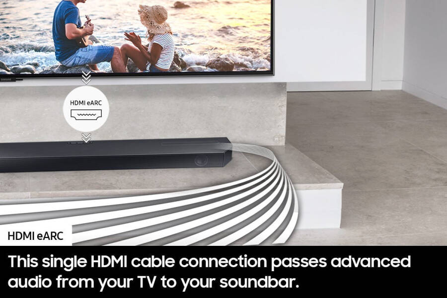 SAMSUNG Q-series 3.1ch. Dolby ATMOS Soundbar with Q-Symphony HW-Q6CC - 9