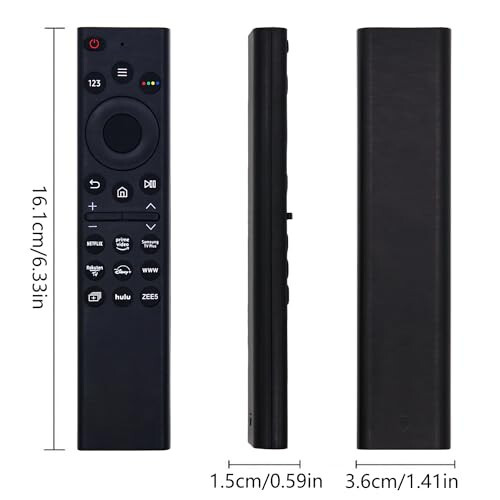 Samsung Smart TV LCD LED UHD QLED 4K HDR TVlari uchun yangi almashtiriladigan universal Samsung TV masofadan boshqarish pulti, Netflix, Samsung TV Plus, Rakuten TV uchun tez funktsiya tugmalari bilan - 13