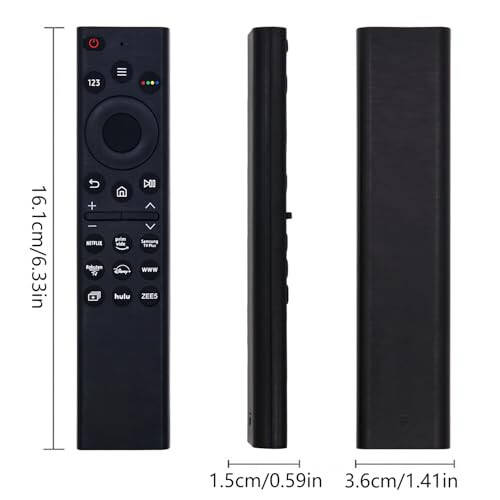 Samsung Smart TV LCD LED UHD QLED 4K HDR TVlari uchun yangi almashtiriladigan universal Samsung TV masofadan boshqarish pulti, Netflix, Samsung TV Plus, Rakuten TV uchun tez funktsiya tugmalari bilan - 6