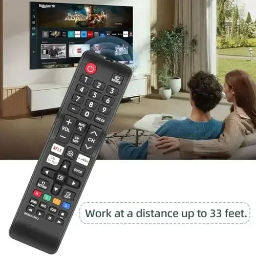 Samsung Smart TV pulti uchun, Samsung LED LCD QLED 4K 8K UHD 3D HDTV HDR egri kristallli Smart TV'lar uchun pultni almashtirish (BN59-01315J) - 7