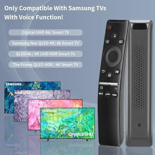 for Samsung-Smart-TV-Remote, Only Replacement for Samsung Smart TVs with Voice Control - GVIRTUE (1)