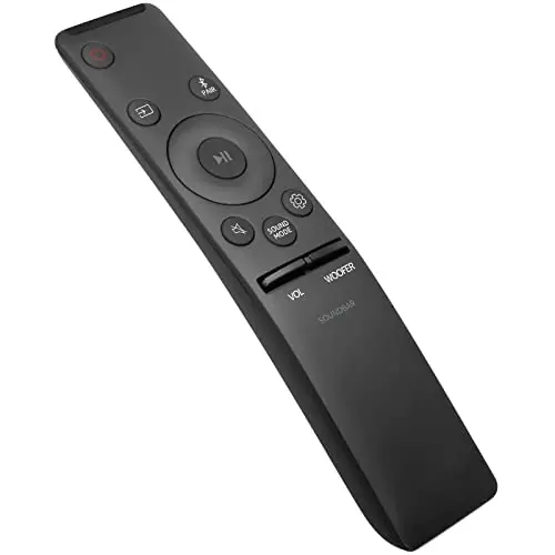 for Samsung Soundbar Remote Home Theater Audio Surround System AH59-02767A | Responsive, light-touch high rebound. ABS: tough, flexible, eco-friendly. Ergonomic grip, enhanced comfort. Durable. 