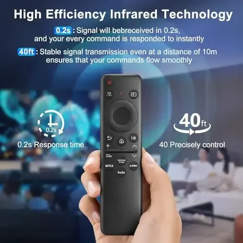 Samsung televizorining masofadan boshqarish pulti uchun qayta zaryadlanuvchi pult, Samsung Frame Crystal UHD Neo QLED OLED 4K 8K Smart televizorlari bilan mos keladi - 4