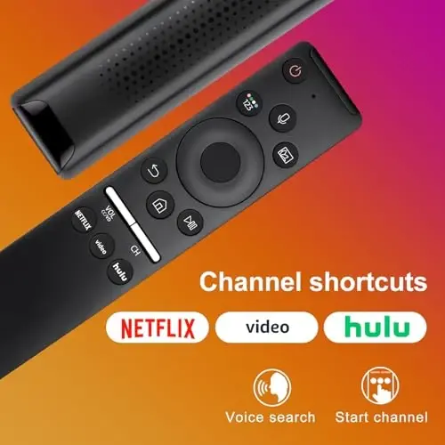 Samsung-TV-Remote Control uchun almashtiriladigan ovozli masofadan boshqarish pulti, barcha ovozli funktsiyali Samsung Smart Curved Frame QLED LED LCD 8K 4K televizorlari bilan mos keladi - 4