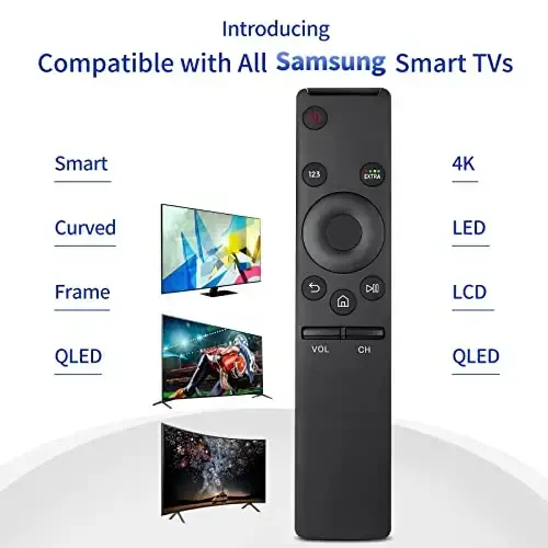 Universal for Samsung-TV-Remote-Control Replacement,Compatible with All Samsung Smart Frame Curved QLED TVs - 3