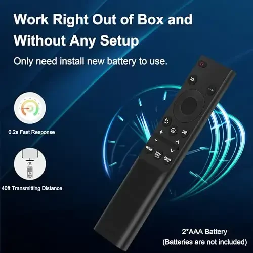 Replacement for Samsung TV Remote Control - Universal Smart Remote Compatible with All Samsung Smart TVs (2010-2024 Models) QLED UHD 8K 4K HDR LED Curved LCD Frame TV - 4