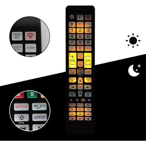 Universal Remote Control fits for All Samsung LED HDTV Smart TV with NetflixModazoneButton and Samsung Backlit Remote - No Setup Needed - 5