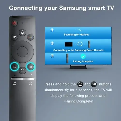 Voice Replacement for Samsung TV Remote, New Upgraded BN59-1266A for Samsung Smart TV Remote with Voice Function - 3