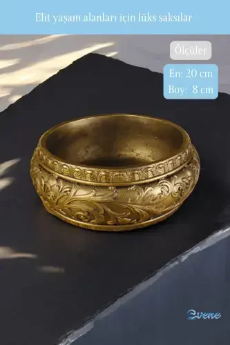 Са́мый большо́й цвето́чный горшо́к Сало́нный горшо́к Моде́ль 5 Золото́й антиква́рный горшо́к-Золото́й антиква́рный - Modazone (1)