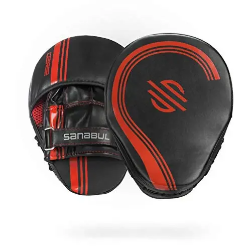 Sanabul Core Series Curved Boxing MMA Strike Pads Boxing Punching Mitts for Martial Arts Muay Thai Kickboxing MMA Pads - 2