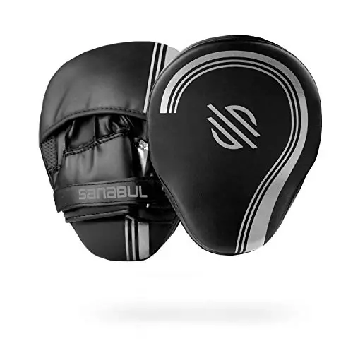 Sanabul Core Series Curved Boxing MMA Strike Pads Boxing Punching Mitts for Martial Arts Muay Thai Kickboxing MMA Pads - SANABUL (1)