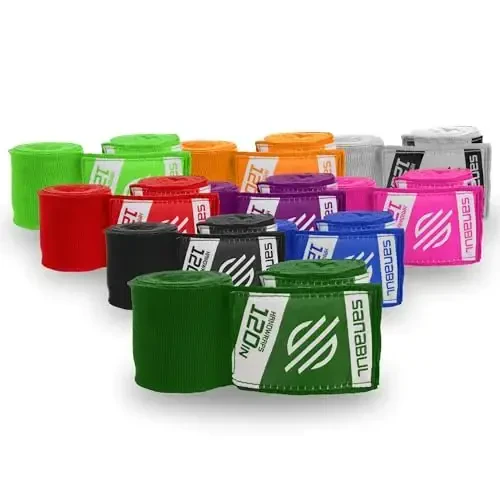 Sanabul Elastic 120 inch Boxing Hand Wraps Kickboxing Handwraps for Boxing Gloves for Men, Women, and Kids Muay Thai MMA Hand Wraps - 1