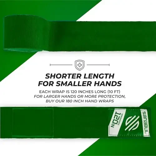 Sanabul Elastic 120 inch Boxing Hand Wraps Kickboxing Handwraps for Boxing Gloves for Men, Women, and Kids Muay Thai MMA Hand Wraps - 2