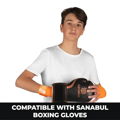 Sanabul Elastik 120 dyuymli boks qo'lqoplari | Erkaklar, ayollar va bolalar uchun boks qo'lqoplari uchun kikboks qo'lqoplari | Muay Tay MMA qo'lqoplari - 4