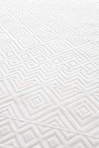 Sand Cream Ecru Foldable Easy-to-Clean Carpet 65544a-Cream Ecru - 4