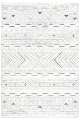 Sand Cream Grey Easy Clean Rug Carpet Living Room Bedroom Hallway Machine Made Carpet 65550a-Cream Grey - 3