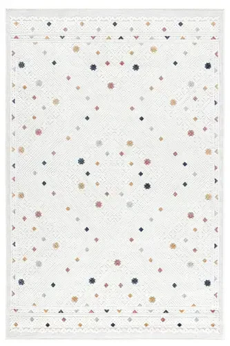 Sand Cream Multi Foldable Easy-to-Clean Rug 65548a-Cream Multi - 3