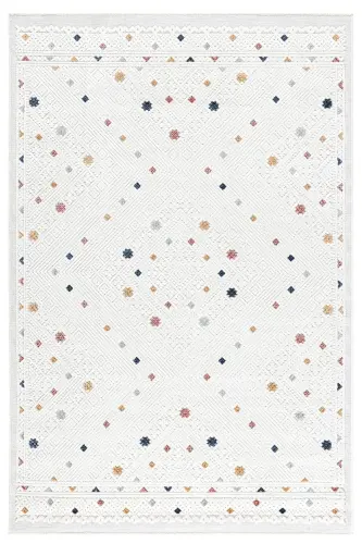 Sand Cream Multi Foldable Easy-to-Clean Rug 65548a-Cream Multi - 3